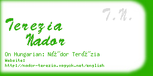 terezia nador business card